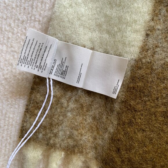 Acne Studios Check Wool Scarf - Picture 6 of 7